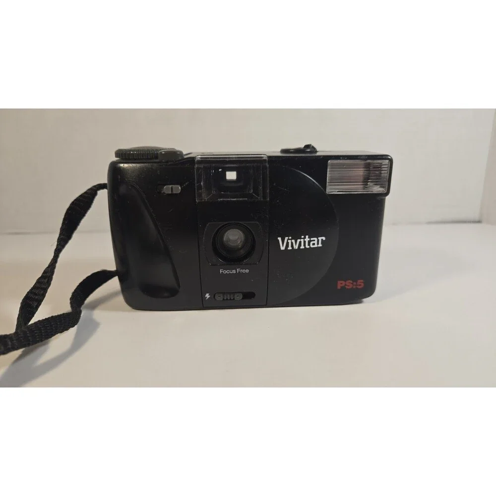 Vintage Vivitar PS:5 Focus Free Point & Shoot 35mm Film Camera